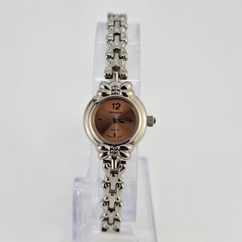 Rumours Women's Watch 19MM Bronze Dial Gray Bracelet Band 6.75